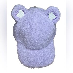Care Bears x Skinnydip London Adjustable Fuzzy Lilac Cap with ears. One size!